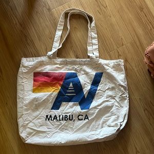 Aviator nation canvas bag with Velcro closure